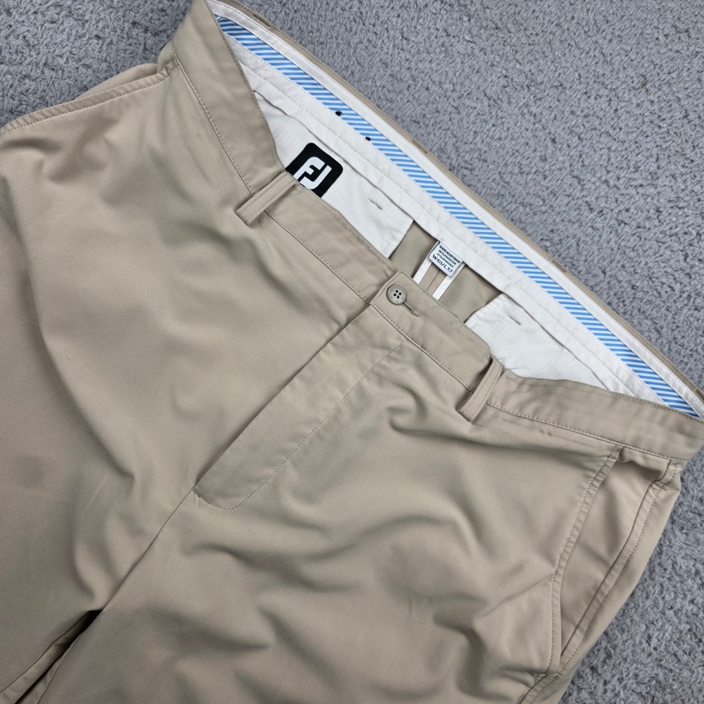 FootJoy Mens Golf Pants Khaki Tan Performance Stretch W40 L32 Chino FJ